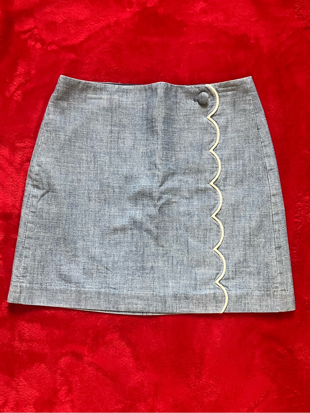 J. Crew Chambray Blue Skirt